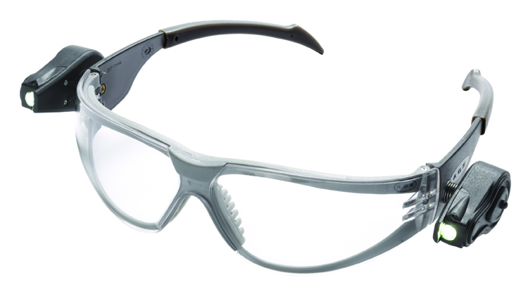 3M 带双射灯，防雾防护眼镜（11356）