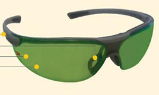 3M 浅绿色镜片防护眼镜（1790G）