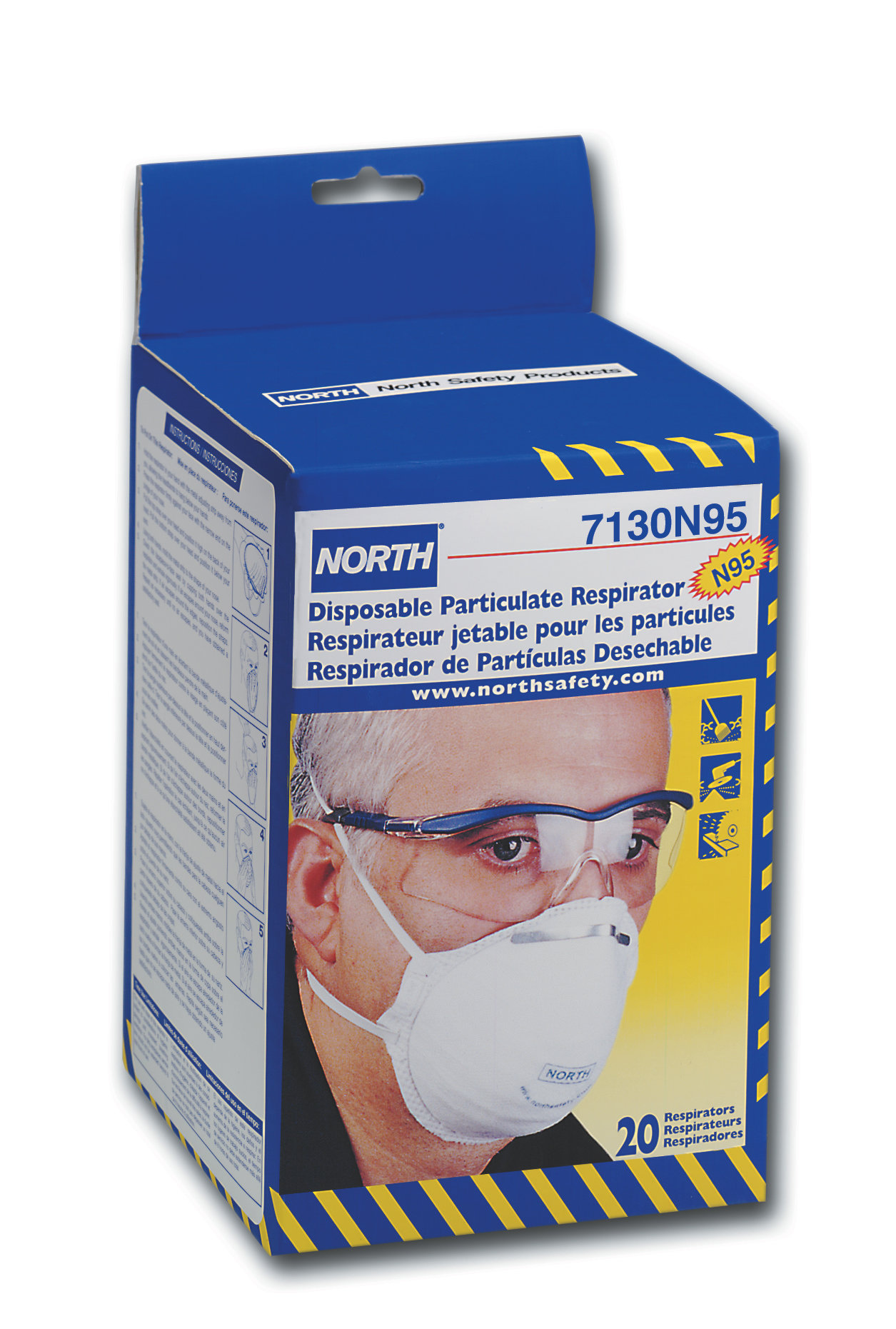 NORTH/诺斯 N95抛弃型防尘口罩 (7130N95)
