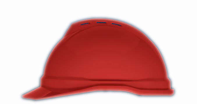 MSA梅思安 V-Gard500PE豪华型安全帽（红色）（10108801）