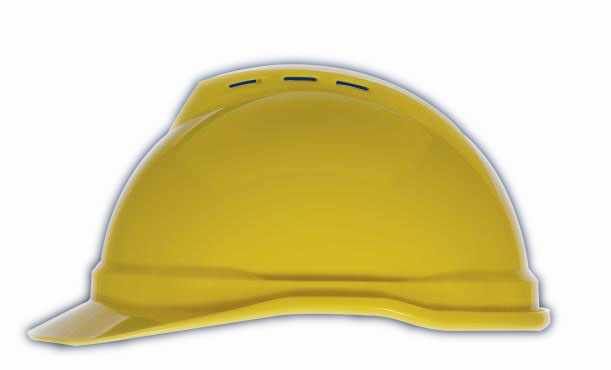 MSA梅思安 V-Gard500PE豪华型安全帽（黄色）（10108847）