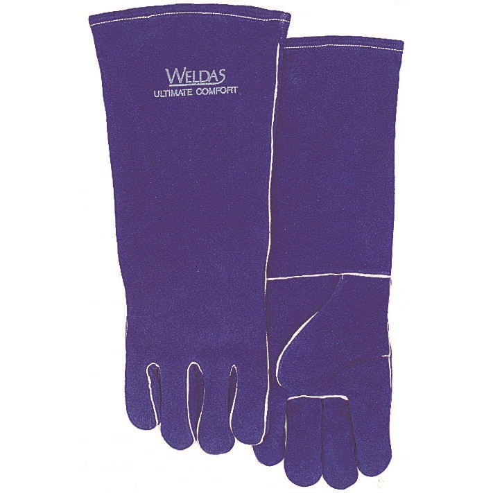 威特仕WELDAS 型号10-2054 烧焊手套彩蓝色长袖筒款 XL号