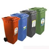 塑料移动垃圾桶（0362-绿）
