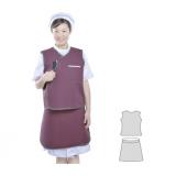 超柔软型射线防护裙（分体无袖双面式） 0.35mmpb（S）小号
