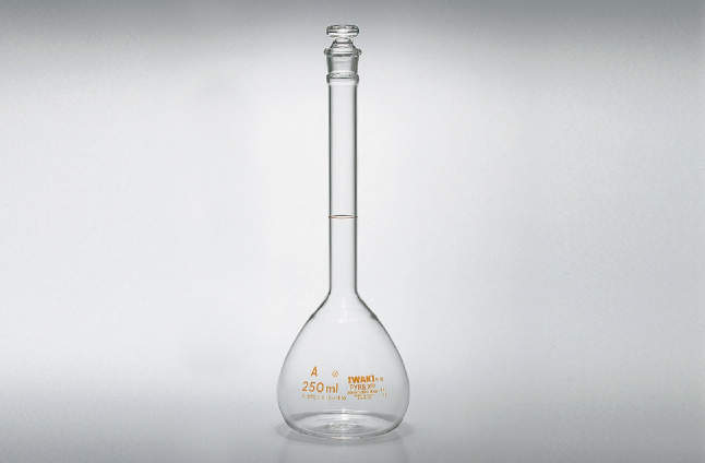 ＰＸ　透明摺合せ　メスフラスコ|||白　２５０ｍｌ/PX透明滑动配合烧瓶| | |白250毫升