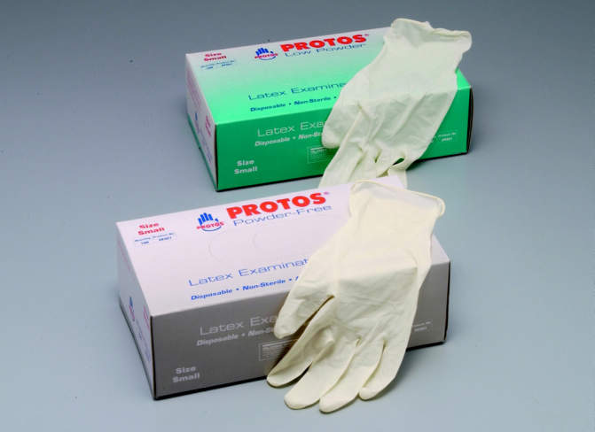 プロトス　ラテックス手袋|||パウダー付　Ｌ　１００入/原数据库乳胶手套| | | L 100输入粉