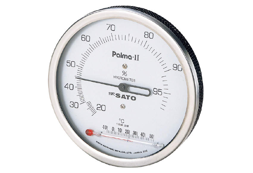 パルマⅡ型湿度計　温度計付|||７５６２－００/