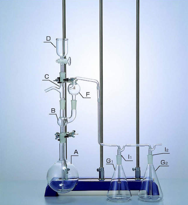 硫化水素発生及び吸収装置|||ガラス部一式/| |玻璃单元集|减震器和硫化氢生成