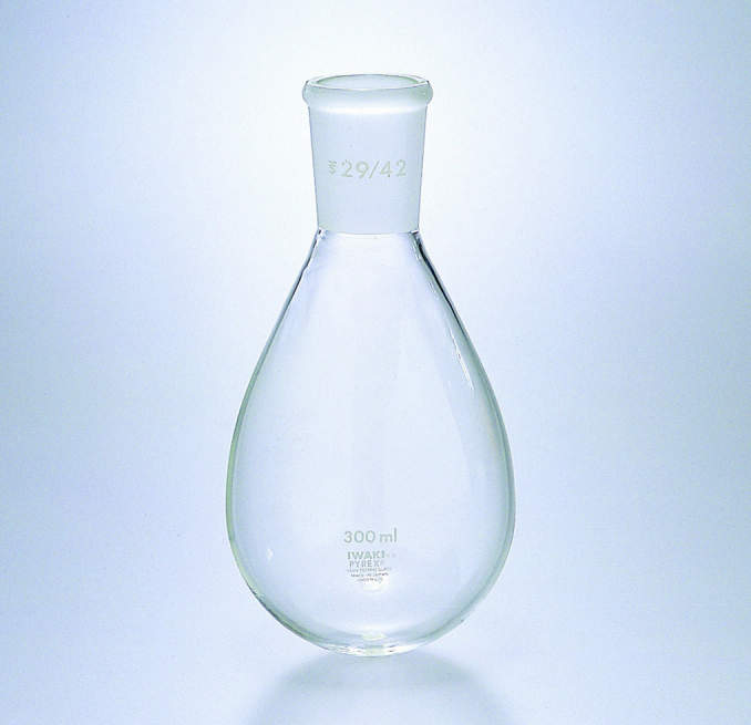 IWAKI　共通摺合せナス型フラスコ|||ＮＡＳＵＧＪ－ＦＫ３００－２４/IWAKI常见的滑动适合圆底烧瓶中| | | NASUGJ-FK300-24 