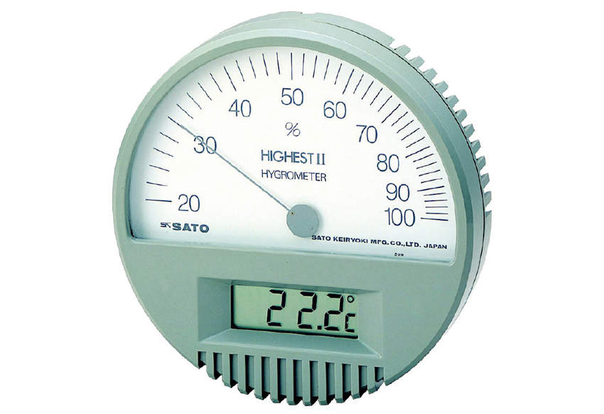 ハイエストⅡ型湿度計　温度計付|||７５４２－００/HaiesutoⅡ型温湿度计计| | | 7542-00 