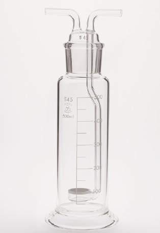 三商　透明摺合せｶﾞｽ洗浄瓶500ml用|||中管　ガラスフィルターＧ－２付/辣椒透明滑动配合洗气| | |管玻璃过滤器G-2瓶500ml 