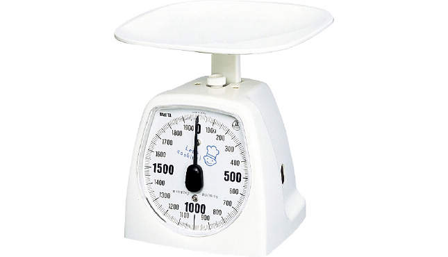 タニタ　キッチンスケール|||２ｋｇ　１４３７　ホワイト/百利达厨房秤| | |2公斤1437白