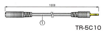 延長ケーブル|||ＴＲ－５Ｃ１０/延长电缆| | | TR-5C10 