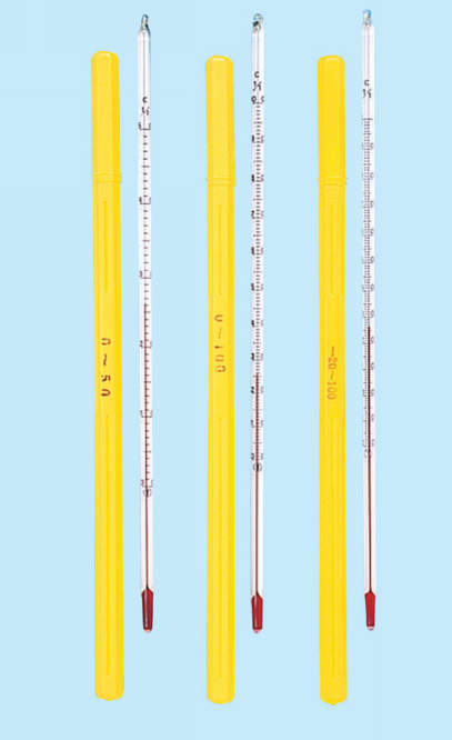 アルコール棒状温度計|||－１００～５０℃　３００㎜/酒精粘温度计| | | -100〜50℃300毫米