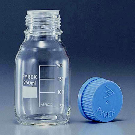 １５１６／１２Ｄ　２０００ｍｌ|||広口メジューム瓶　青キャップ付/1516/12D2000毫升| | | | |广口瓶Mejumu蓝帽