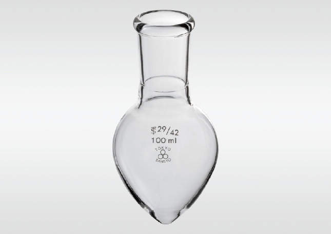 三商　透明摺合せ梨型フラスコ|||２００ｍｌ　２４／４０/的胡椒透明滑动配合的梨形烧瓶| | |200毫升24/40 