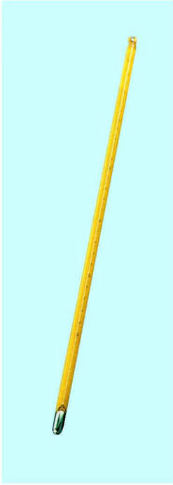 水銀　黄バック温度計|||０～５０℃　３００㎜/黄背水银温度计| | | 0〜50℃300毫米