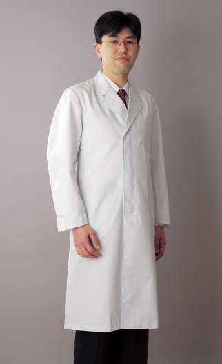 白衣　シングル　男子用|||ＥＰ－１１０　Ｓサイズ/单穿白大褂的男子| | | EP-110 S尺寸