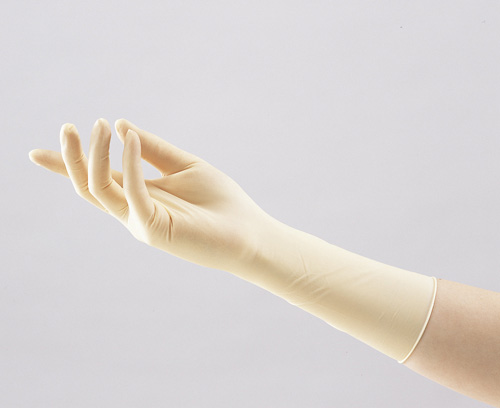 乳胶手套（压纹加工型（整个手套压纹加工） ■无粉）  ラテックス手袋  GLOVES LATEX FOR CR