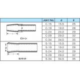 柴田　ＳＰＣジョイント継手|||Ｃ型　ＳＰＣ２９　管外径２６/