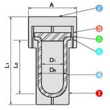 ＰＴＦＥ内筒密閉容器|||ＴＡＦ－ＳＲ３００金属バルブ付/PTFE内胎| | | TAF-SR300金属阀门的密封容器中
