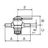 ＰＦＡ　二方バルブ|||枝管外径φ８㎜/